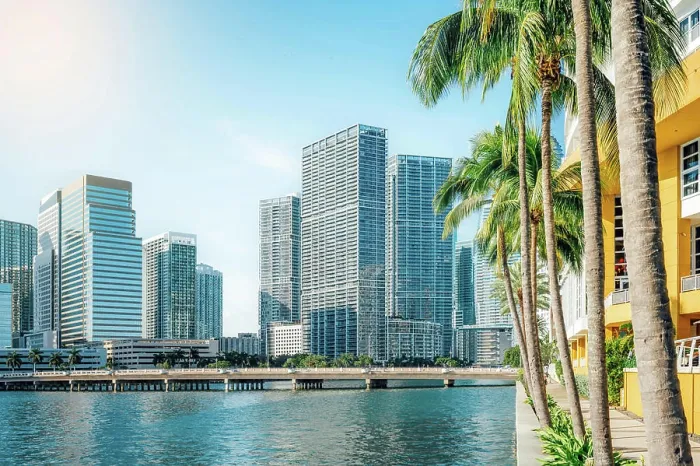 Framed Print : miami, florida modern buildings of miami seen from brickell key Copyright: xZoonar.com / frankxpetersx 22216347 Framed Print : miami, florida modern buildings of miami seen from brickell key Copyright: xZoonar.com / frankxpetersx 22216347