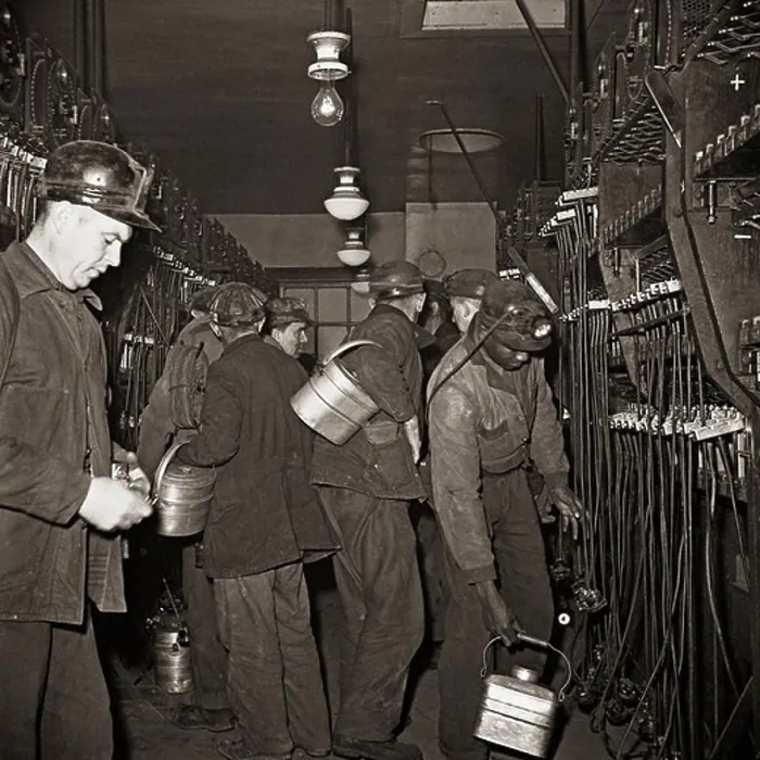 Framed Print : Miners Preparing Framed Print : Miners Preparing
