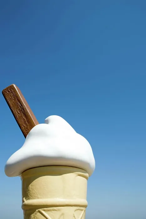 Framed Print : Model of an ice cream cone