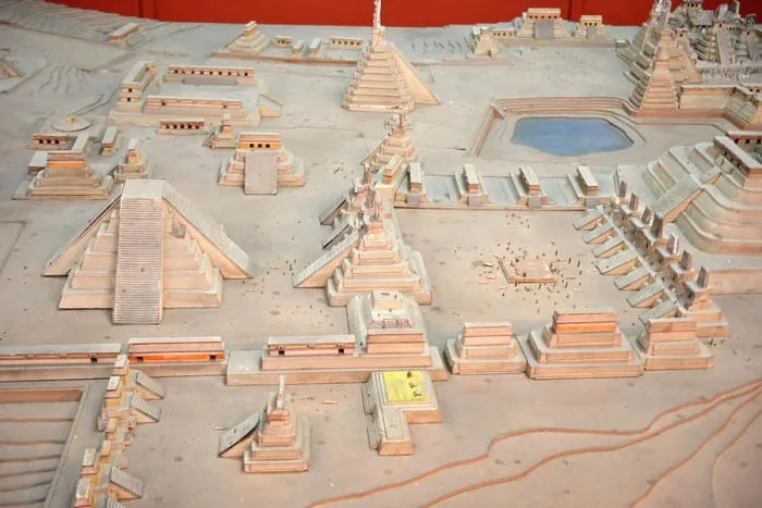 Framed Print : Model inside the National Museum of Archaelogy and Ethnology, Guatemala City (Guatemala Ciudad), Central America