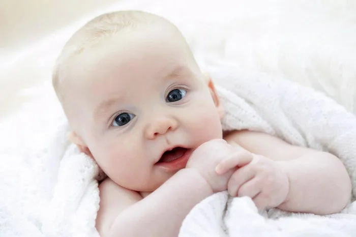 Framed Print : MODEL RELEASED. Baby boy looking at camera, portrait Framed Print : MODEL RELEASED. Baby boy looking at camera, portrait