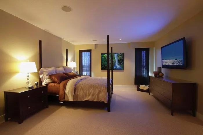 Framed Print : A modern bedroom Framed Print : A modern bedroom