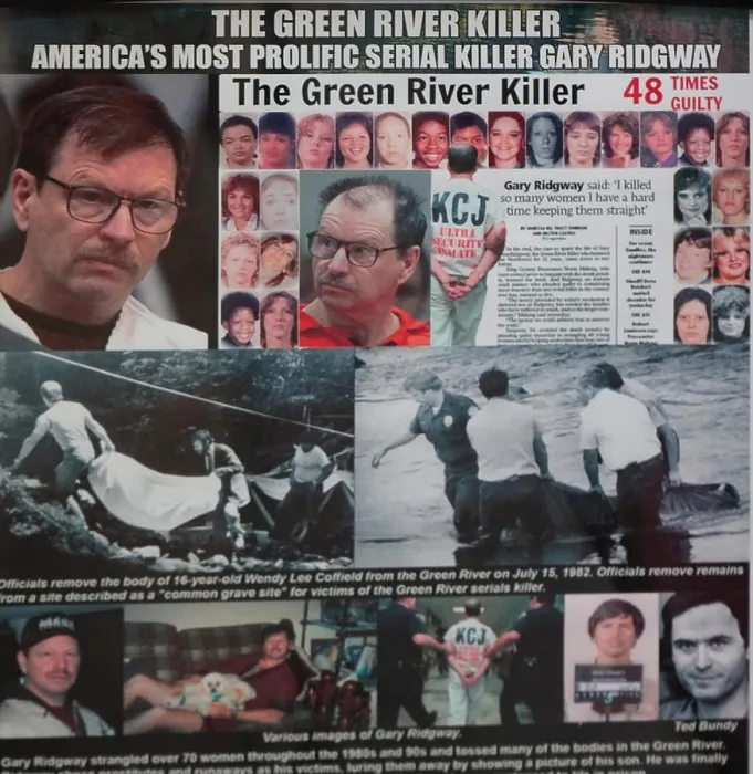 Framed Print : Montage of pictures and newspapers of Gary Ridgway (The Green River Killer) Framed Print : Montage of pictures and newspapers of Gary Ridgway (The Green River Killer)