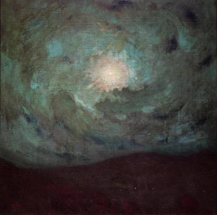 Framed Print : Moonlight; Woodstock; 1905 Oil on canvas Hermann Dudley Murphy (American; 1867 - 1945)