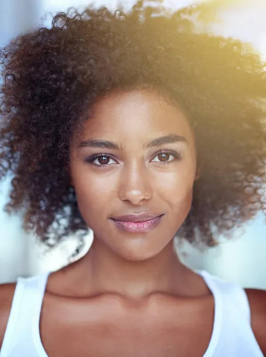 Framed Print : Morning, beauty and portrait of black woman with natural glow on skin from dermatology Framed Print : Morning, beauty and portrait of black woman with natural glow on skin from dermatology