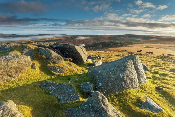 Framed Print : Morning at Sheepstor in Dartmoor