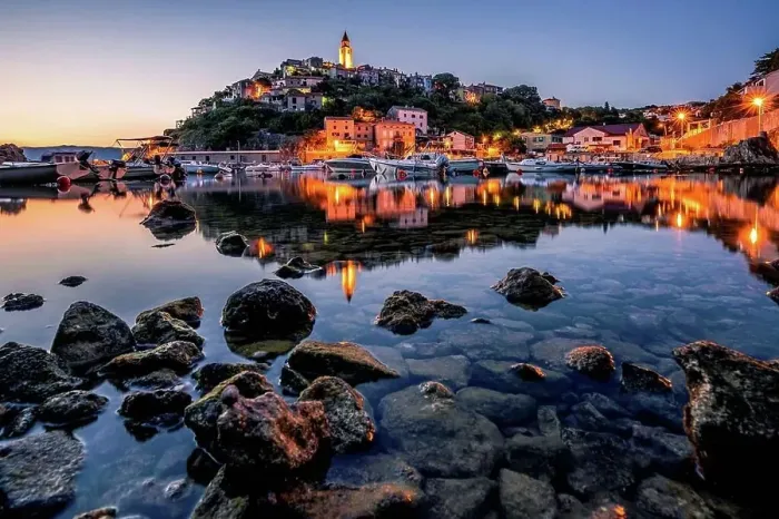 Framed Print : Morning view of a Mediterranean place by the sea Framed Print : Morning view of a Mediterranean place by the sea