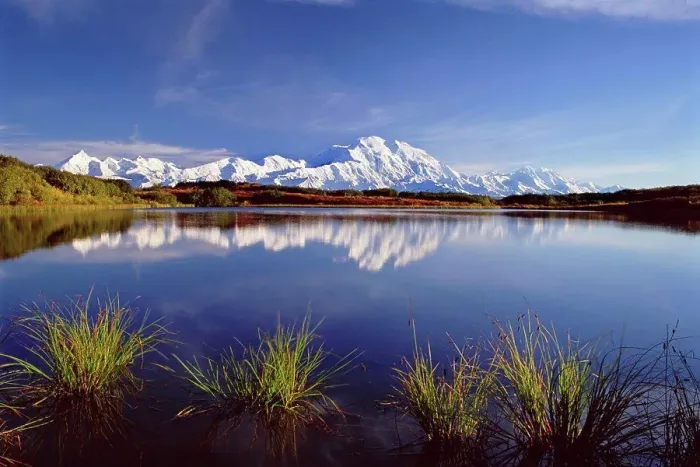 Framed Print : Mount McKinley in Denali National Park, Alaska reflected in Reflection Pond. Denali National Park, Alaska, USA Framed Print : Mount McKinley in Denali National Park, Alaska reflected in Reflection Pond. Denali National Park, Alaska, USA