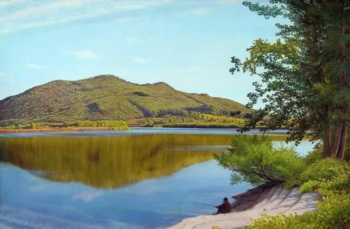Framed Print : Mount Tom Oil on canvas; 1865 Thomas Charles Farrer; British; 1839 - 1891 Framed Print : Mount Tom Oil on canvas; 1865 Thomas Charles Farrer; British; 1839 - 1891