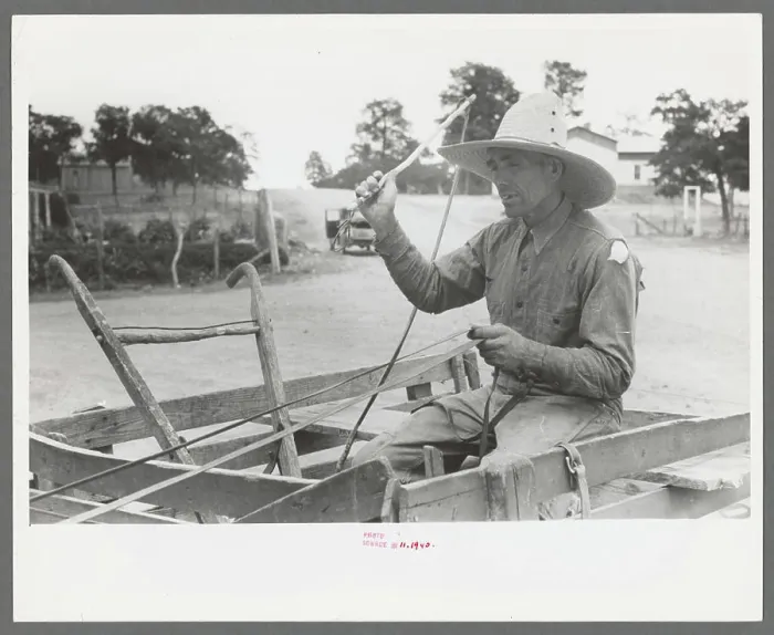Framed Print : Mr. Leatherman starting for home in his burro-drawn cart Framed Print : Mr. Leatherman starting for home in his burro-drawn cart