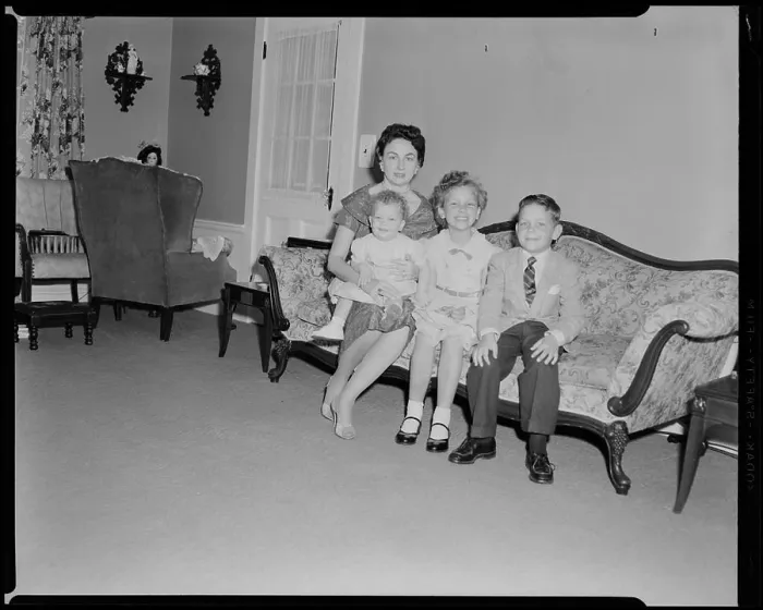 Framed Print : Mrs. Maria Lang, sister of Mrs. Verna Warren, Families, Children. Leon Abdalian Collection