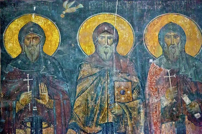Framed Print : Murals in the Akihtala Monastery Framed Print : Murals in the Akihtala Monastery