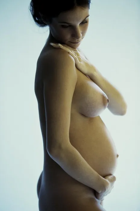 Framed Print : Naked pregnant teenage girl Framed Print : Naked pregnant teenage girl