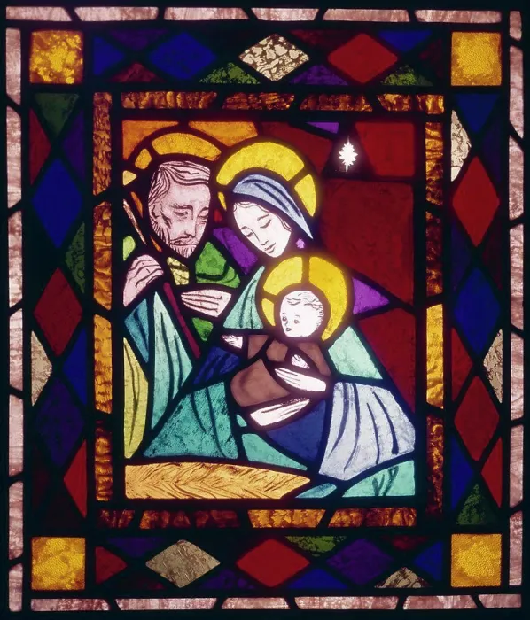Framed Print : Nativity, The, Stained Glass, Stained Glass Framed Print : Nativity, The, Stained Glass, Stained Glass