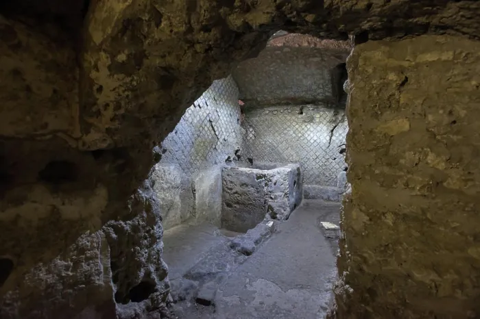 Framed Print : Neapolis underground, the monumental complex of San Lorenzo Maggiore, Naples, Campania, Italy, Europe Framed Print : Neapolis underground, the monumental complex of San Lorenzo Maggiore, Naples, Campania, Italy, Europe
