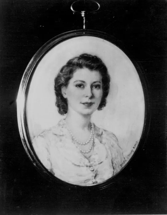 Framed Print : New Miniature Portrait Of Princess Elizabeth - This charming miniature of H Framed Print : New Miniature Portrait Of Princess Elizabeth - This charming miniature of H