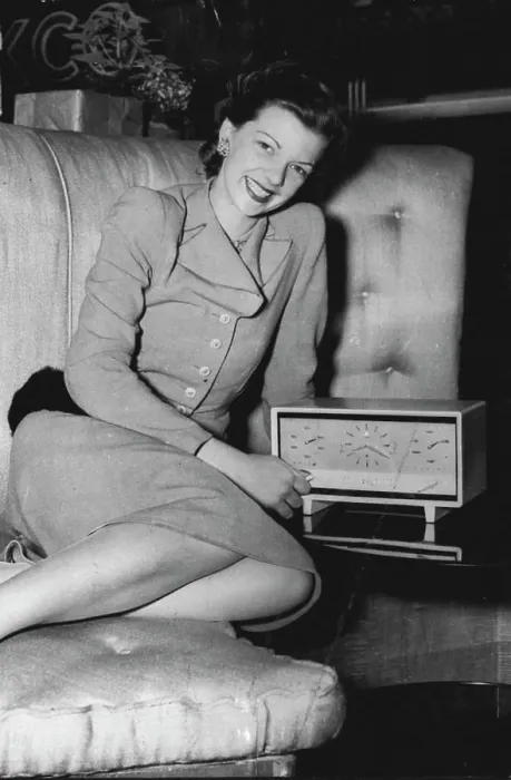 Framed Print : Something New In Radio -- One of the many new designs in radio is shown in this picture taken at Radio Olympia