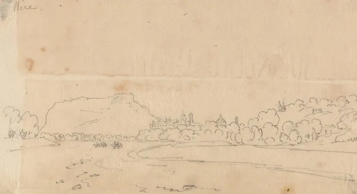 Framed Print : Nice, John Robert Cozens, 1752-1797 Framed Print : Nice, John Robert Cozens, 1752-1797