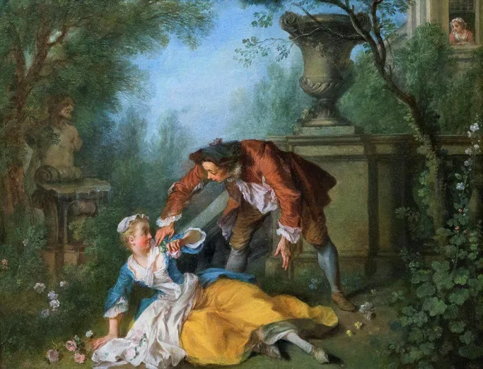 Framed Print : Nicolas Lancret; French; Paris 1690-1743 Paris; The Servant justified; ca 1740; Oil on copper Framed Print : Nicolas Lancret; French; Paris 1690-1743 Paris; The Servant justified; ca 1740; Oil on copper
