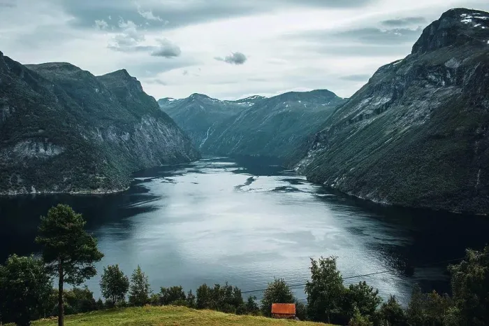 Framed Print : Norway, Romsdal, Geirangerfjord Framed Print : Norway, Romsdal, Geirangerfjord