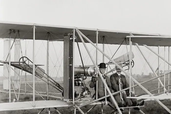 Framed Print : Orville Wright Prepares to Take Off Framed Print : Orville Wright Prepares to Take Off