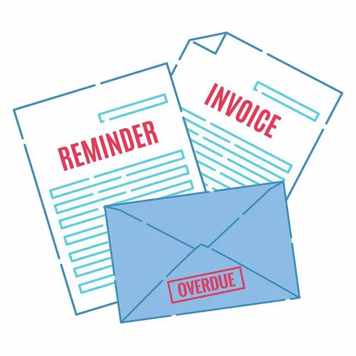 Framed Print : Overdue bills, illustration Framed Print : Overdue bills, illustration