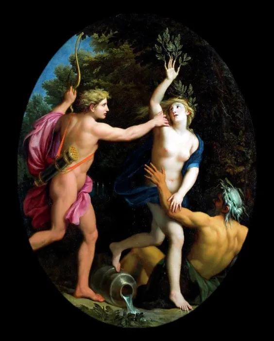 Framed Print : Painting of Apollo and Daphne painted by RenÈ-Antoine Houasse (1645ñ1710) French painter. Dated 17th Century Framed Print : Painting of Apollo and Daphne painted by RenÈ-Antoine Houasse (1645ñ1710) French painter. Dated 17th Century