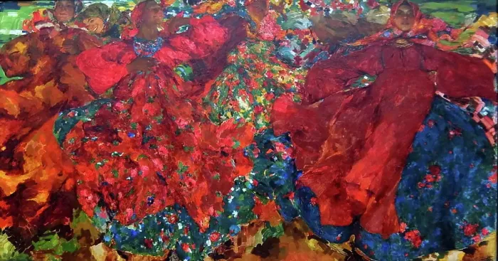 Framed Print : Painting titled The Whirlwind by Filipp Malyavin