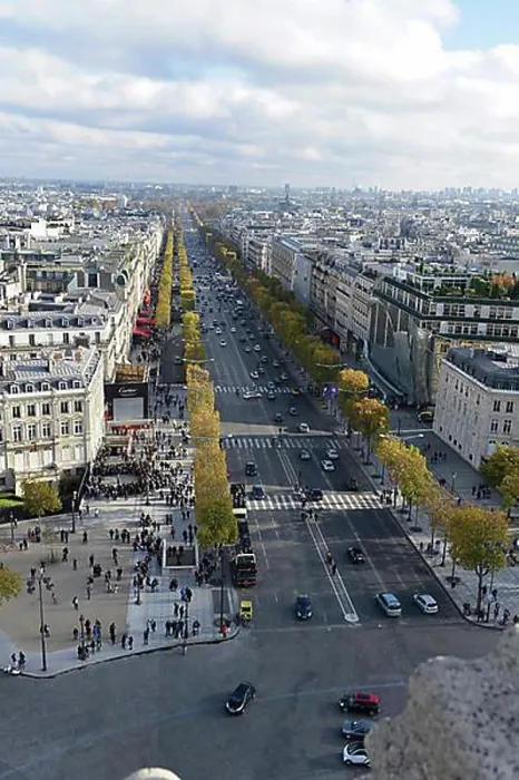 Framed Print : Panorama, view from the Arc de Triomphe, Avenue des Champs Elysee, Paris, France, Europe Framed Print : Panorama, view from the Arc de Triomphe, Avenue des Champs Elysee, Paris, France, Europe