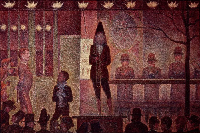 Framed Print : Parade 1887-88 Georges Seurat (1859-1891 French) Oil on canvas Framed Print : Parade 1887-88 Georges Seurat (1859-1891 French) Oil on canvas