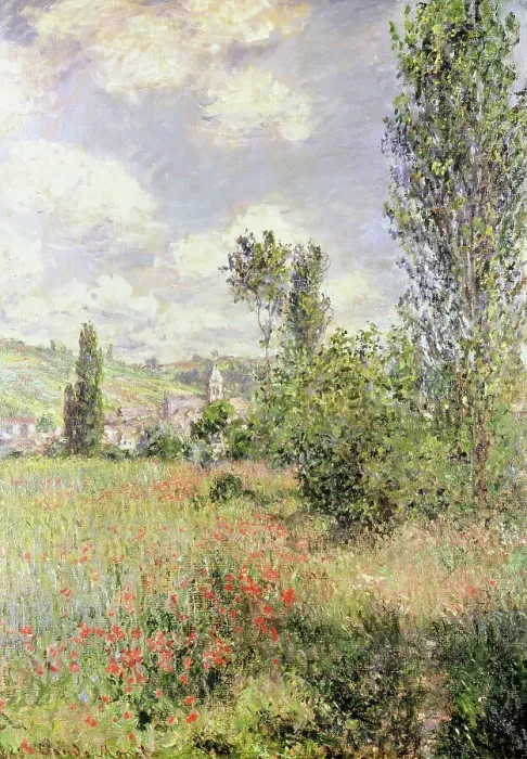 Framed Print : Path in Ile Saint Martin, Vetheuil by Monet Framed Print : Path in Ile Saint Martin, Vetheuil by Monet