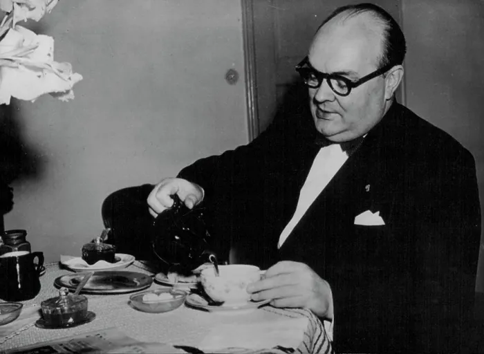 Framed Print : Paul-Henri Spaak - The great Belgian Statement is mentioned as likely successor to Mr