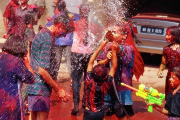 Framed Print : people celebrating holi, holi festival, india Copyright: xHarixMahidhar / DinodiaxPhotox