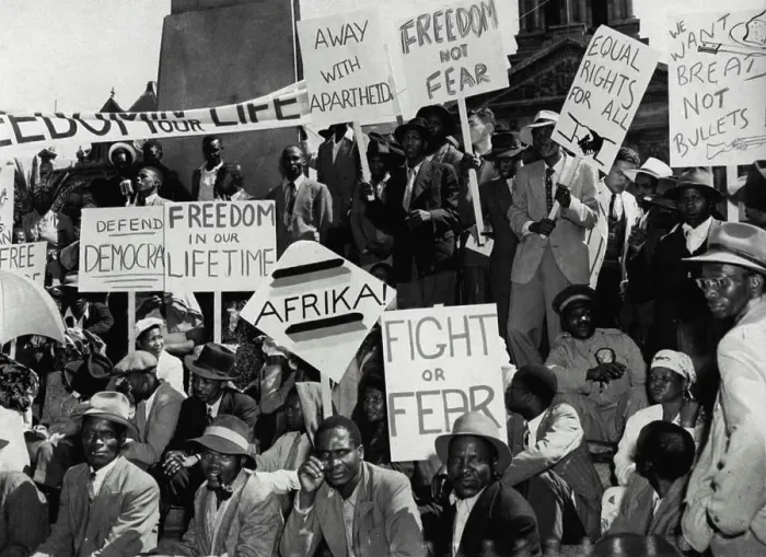 Framed Print : Peoples Protest in Cape Town.Photo Shows Framed Print : Peoples Protest in Cape Town.Photo Shows