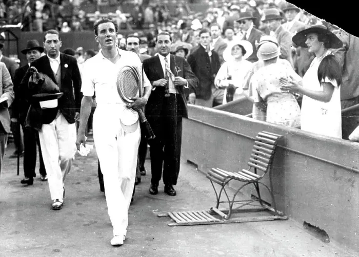 Framed Print : Perry Beats Cocket In Singles Of The Davis Cup Finals Framed Print : Perry Beats Cocket In Singles Of The Davis Cup Finals