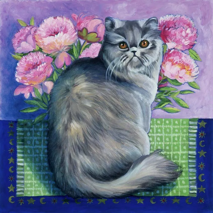Framed Print : Persian Cat -Series I 1997 Isy Ochoa (b.1961 French) Oil on canvas Framed Print : Persian Cat -Series I 1997 Isy Ochoa (b.1961 French) Oil on canvas