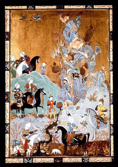 Framed Print : Persian miniature, 16th century, Shirin's visit, ms 2161, Topkapi PalaceMuseum, Istanbul, Turkey Framed Print : Persian miniature, 16th century, Shirin's visit, ms 2161, Topkapi PalaceMuseum, Istanbul, Turkey
