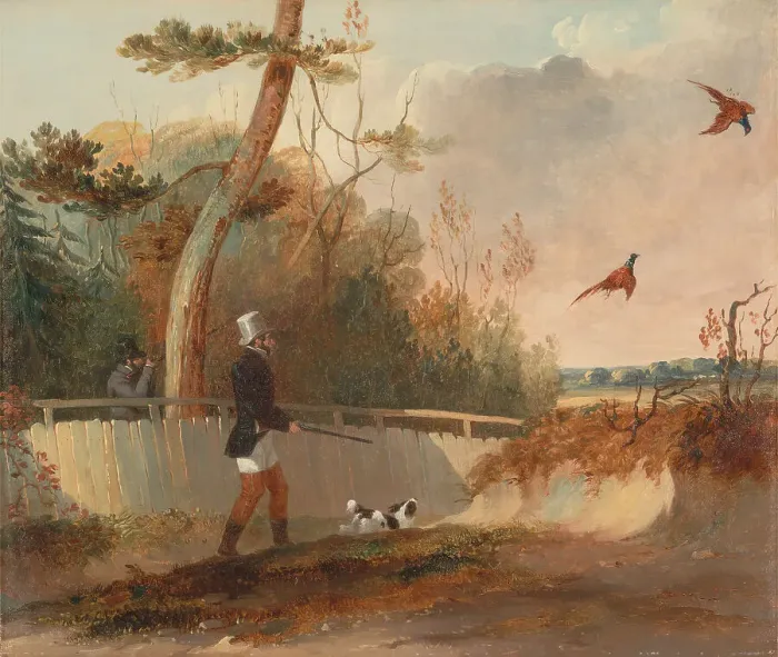 Framed Print : Pheasant Shooting Samuel John Egbert Jones Active 1820-1845 Framed Print : Pheasant Shooting Samuel John Egbert Jones Active 1820-1845