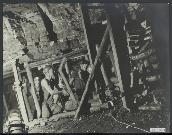 Framed Print : Photo collection Government information service. Coal mines in Limburg. Miners to work. November 21, 1945. Limburg Framed Print : Photo collection Government information service. Coal mines in Limburg. Miners to work. November 21, 1945. Limburg