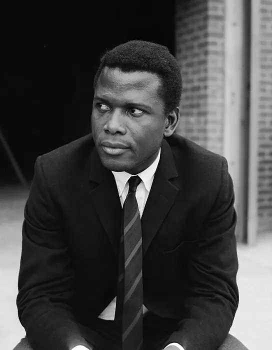 Framed Print : Photograph of Sir Sidney Poitier, a Bahamian-American actor, film director and author. Dated 1966