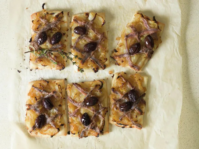 Framed Print : Pissaladière with anchovies and olives Framed Print : Pissaladière with anchovies and olives