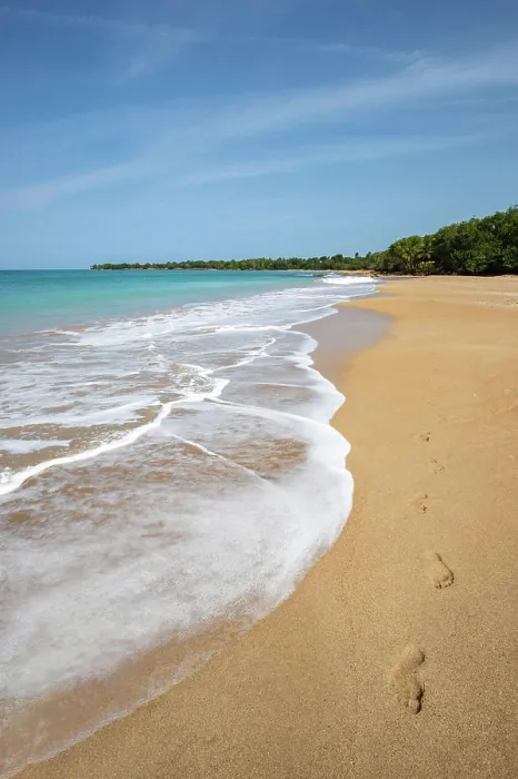 Framed Print : Plage de Clugny, dream beach in Sainte Rose, Guadelupe French Antilles, France, Europe