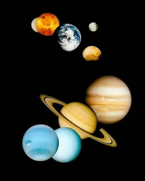 Framed Print : Planets of the Solar System