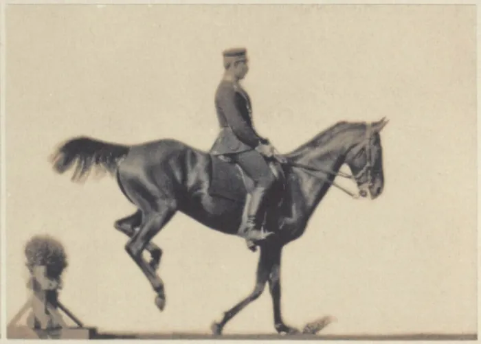 Framed Print : Platinotype photograph of a show rider captured by Ottomar Anschütz around 1890, presented on two cardboard mounts Framed Print : Platinotype photograph of a show rider captured by Ottomar Anschütz around 1890, presented on two cardboard mounts