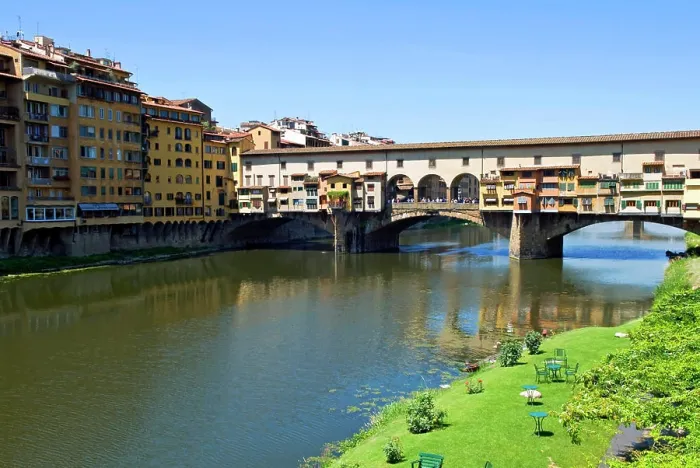 Framed Print : Ponte Vecchio (1345), Firenze, UNESCO WORLD Heritage Site, Tuscany, Italy