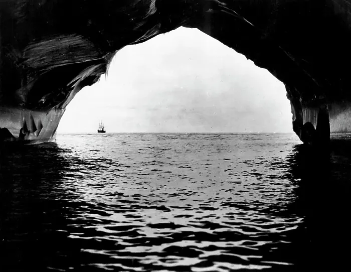 Framed Print : Portal in an iceberg Framed Print : Portal in an iceberg