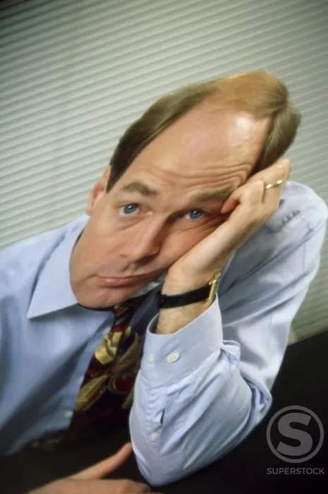 Framed Print : Portrait of a businessman looking stressed Framed Print : Portrait of a businessman looking stressed