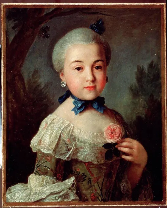 Framed Print : Portrait of countess Varvara Sheremetyeva by Pietro Antonio Rotari