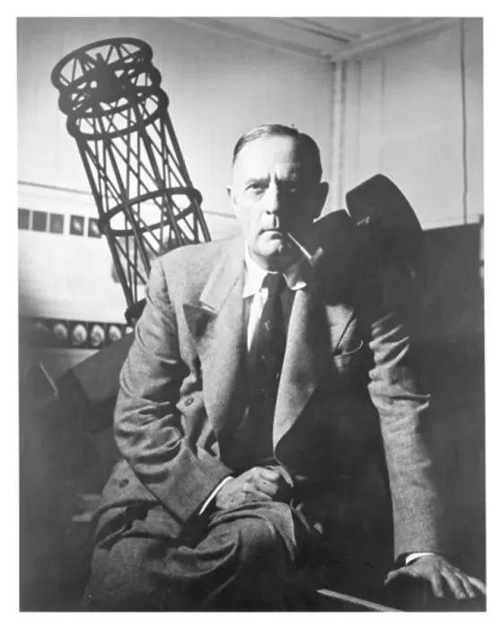 Framed Print : PORTRAIT OF EDWIN HUBBLE AT CARNEGIE INSTITUTION, P STREET OFFICE? IN FRONT OF MODEL OF 100-INCH TELESCOPE Framed Print : PORTRAIT OF EDWIN HUBBLE AT CARNEGIE INSTITUTION, P STREET OFFICE? IN FRONT OF MODEL OF 100-INCH TELESCOPE