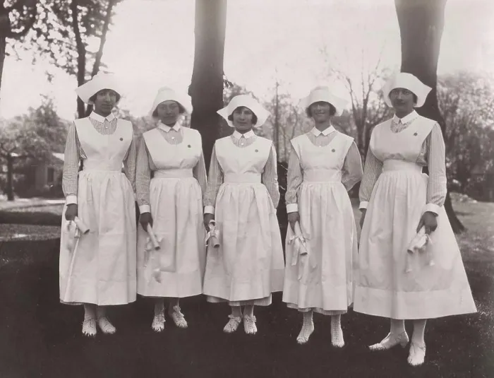 Framed Print : Portrait of female nurses Framed Print : Portrait of female nurses